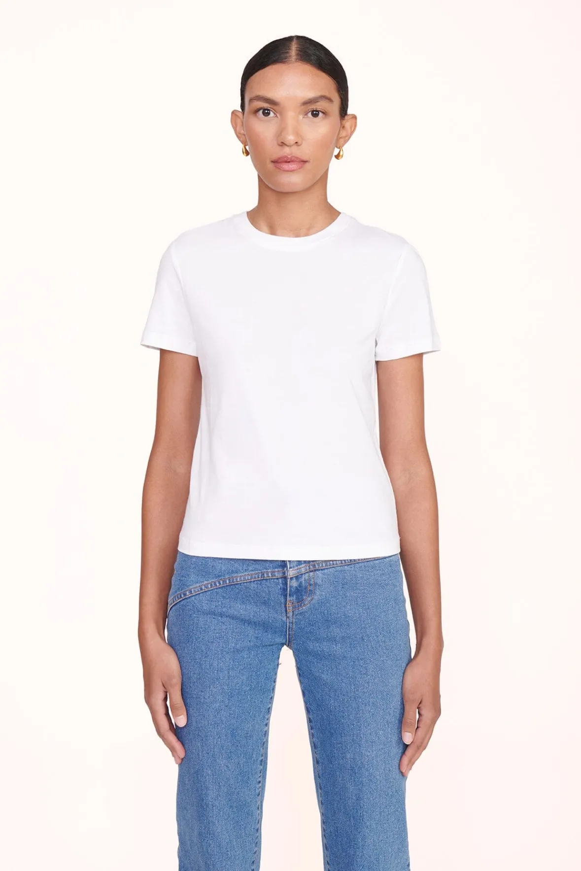 STAUD CREW NECK T SHIRT |> Tops