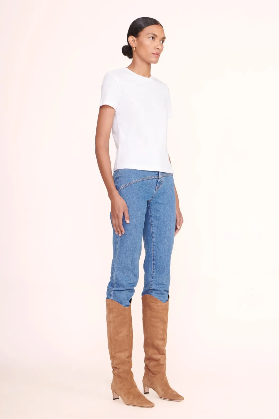STAUD CREW NECK T SHIRT |> Tops