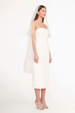 STAUD CUSTOM EMBROIDERED INITIALS VEIL><noscript><img width=