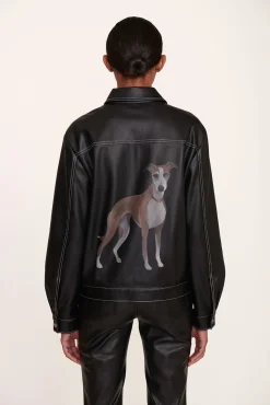 STAUD CUSTOM RYAN JACKET | BLACK> Outerwear & Jackets|Custom Clothing