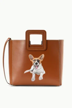 STAUD | CUSTOM SHIRLEY LEATHER BAG | SADDLE> Custom Handbags|Custom Handbags