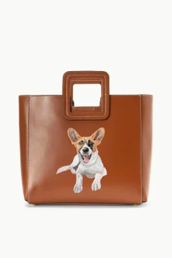 STAUD | CUSTOM SHIRLEY LEATHER BAG | SADDLE><noscript><img width=