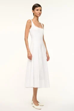 STAUD | WELLS DRESS> Midi Dresses|Dresses