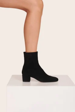 STAUD AIMEE SHORT BOOT BLACK SUEDE><noscript><img width=