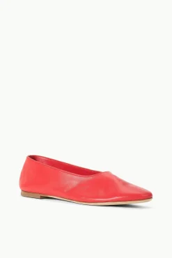 STAUD ALBA BALLET FLAT RED ROSE><noscript><img width=