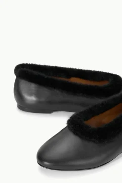 STAUD ALBA FAUX FUR TRIM BALLET><noscript><img width=