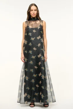 STAUD ALBEE DRESS BOTANICAL SHADOWS> The Evening Edit|Maxi Dresses