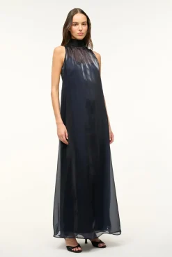 STAUD ALBEE DRESS MIDNIGHT BLACK><noscript><img width=