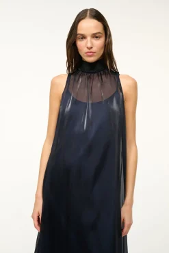 STAUD ALBEE DRESS MIDNIGHT BLACK><noscript><img width=