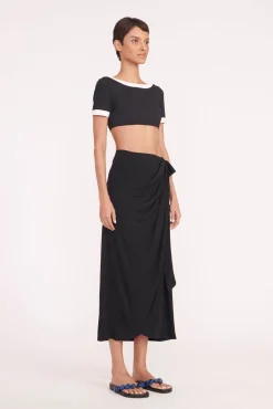 STAUD ANGELICA WRAP SKIRT> Swim|Cover-ups