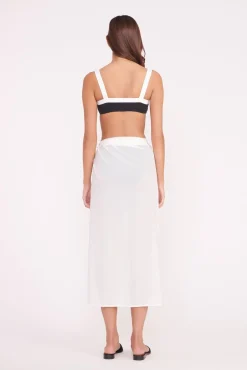 STAUD ANGELICA WRAP SKIRT><noscript><img width=