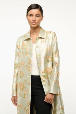 STAUD ANTOINETTE COAT METALLIC BLOOM><noscript><img width=
