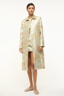 STAUD ANTOINETTE COAT METALLIC BLOOM><noscript><img width=