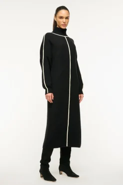 STAUD APRES DRESS BLACK IVORY><noscript><img width=