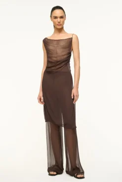 STAUD ASTAIRE TOP DARK CHOCOLATE><noscript><img width=