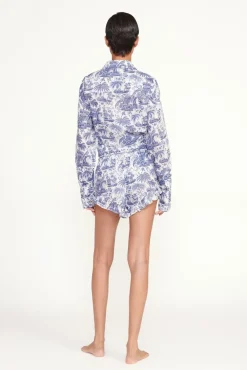 STAUD BOYANA SHORT BLUE TOILE><noscript><img width=