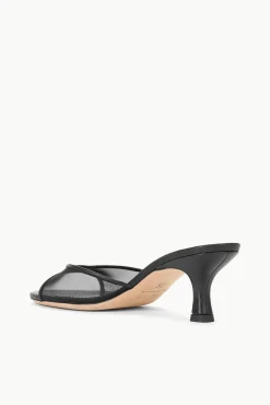STAUD BRIGITTE MULE BLACK MESH><noscript><img width=