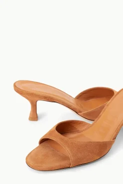 STAUD BRIGITTE MULE TAN SUEDE><noscript><img width=
