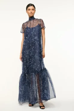 STAUD CALLUNA DRESS ZODIAC CONSTELLATION> The Evening Edit|Maxi Dresses