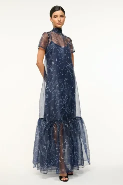 STAUD CALLUNA DRESS ZODIAC CONSTELLATION> The Evening Edit|Maxi Dresses
