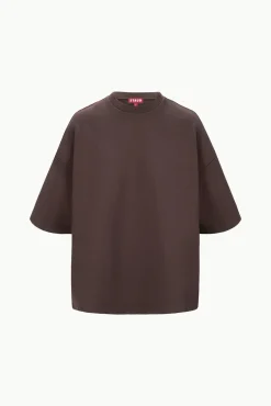 STAUD CAPSULE TOP DARK CHOCOLATE><noscript><img width=