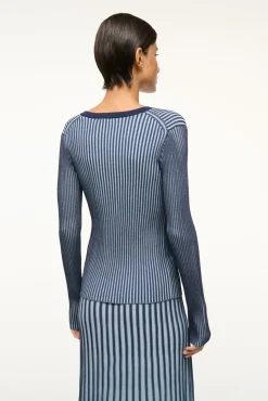 STAUD CARGO SWEATER NAVY CLEAR BLUE><noscript><img width=