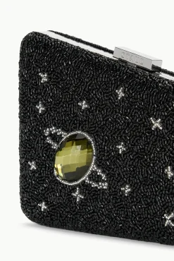 STAUD CARMELLA BEADED CLUTCH BLACK CELESTIAL><noscript><img width=