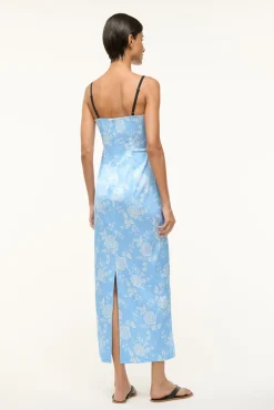STAUD CAROL DRESS BLUE ROSE><noscript><img width=