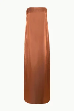 STAUD CASEY DRESS IRIDESCENT CACAO><noscript><img width=