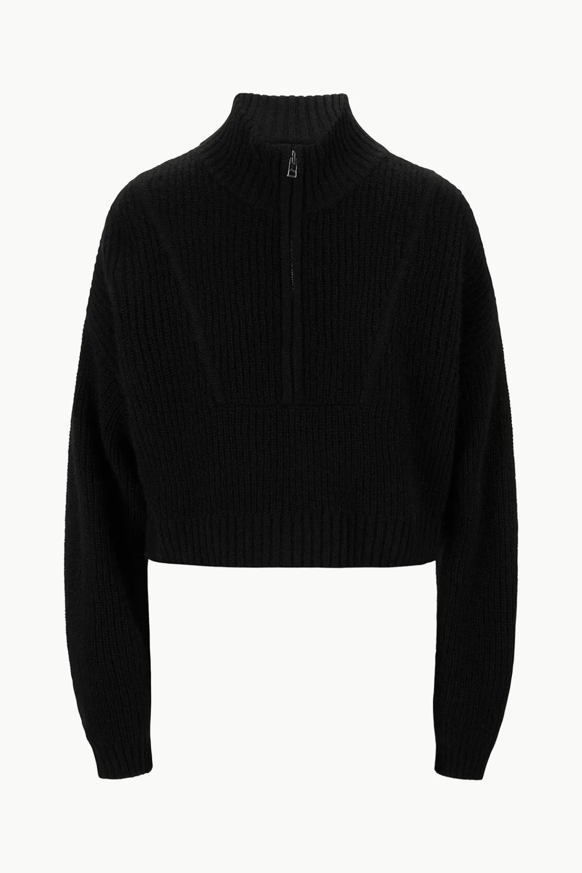 STAUD CASHMERE CROPPED HAMPTON SWEATER> Sweaters