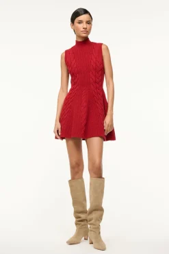STAUD CHARADE DRESS> Knit Dresses|Mini Dresses