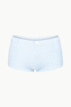 STAUD COD BIKINI BOTTOM SKY MICRO CHECK><noscript><img width=