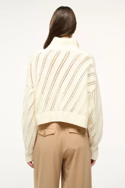 STAUD CROPPED HAMPTON SWEATER><noscript><img width=