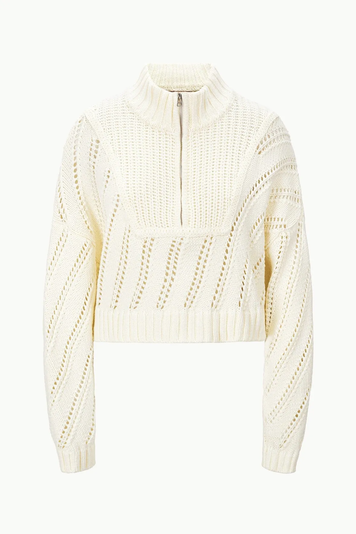 STAUD CROPPED HAMPTON SWEATER> Sweaters