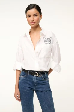 STAUD CUSTOM CLASSIC OVERSIZED SHIRT |><noscript><img width=