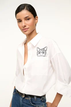 STAUD CUSTOM CLASSIC OVERSIZED SHIRT |><noscript><img width=