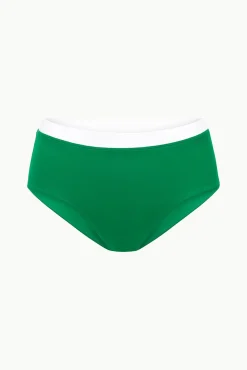 STAUD DEVON HIGH RISE BIKINI BOTTOM VERT WHITE><noscript><img width=