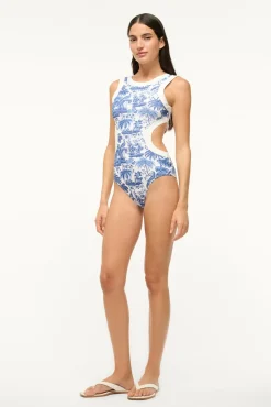 STAUD DOLCE ONE PIECE BLUE TOILE><noscript><img width=