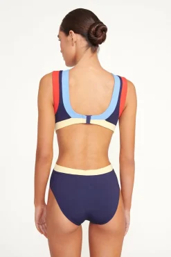 STAUD DOLCE ONE PIECE NAVY COLORBLOCK 1><noscript><img width=