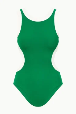 STAUD DOLCE ONE PIECE VERT WHITE><noscript><img width=