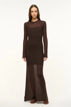 STAUD EIZA DRESS> Knit Dresses|Maxi Dresses