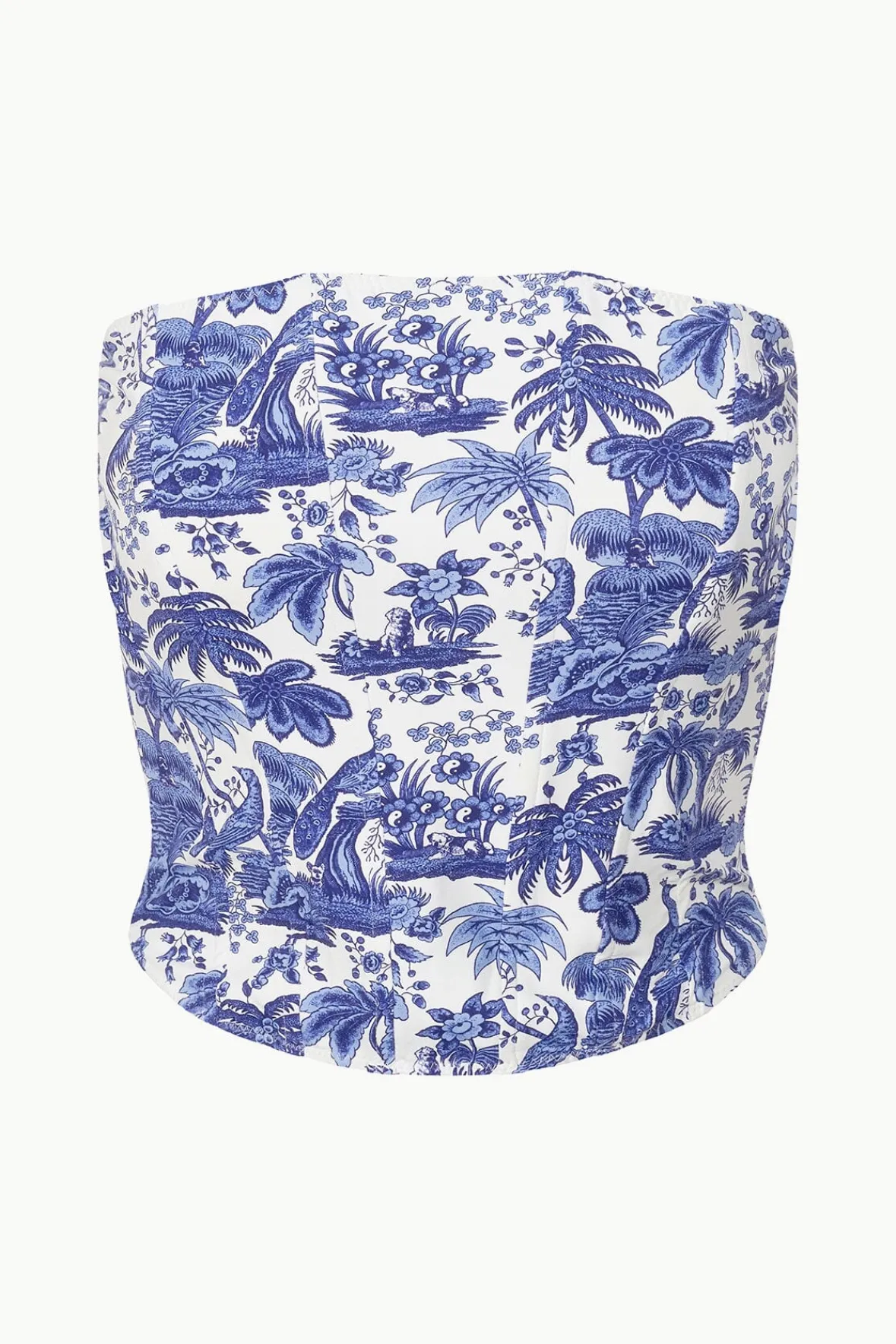 STAUD FRANCESCA BIKINI TOP BLUE TOILE> Swim