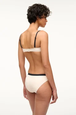 STAUD GEMMA BIKINI BOTTOM IVORY BLACK><noscript><img width=