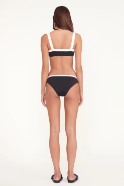 STAUD GEMMA BIKINI BOTTOM BLACK WHITE><noscript><img width=