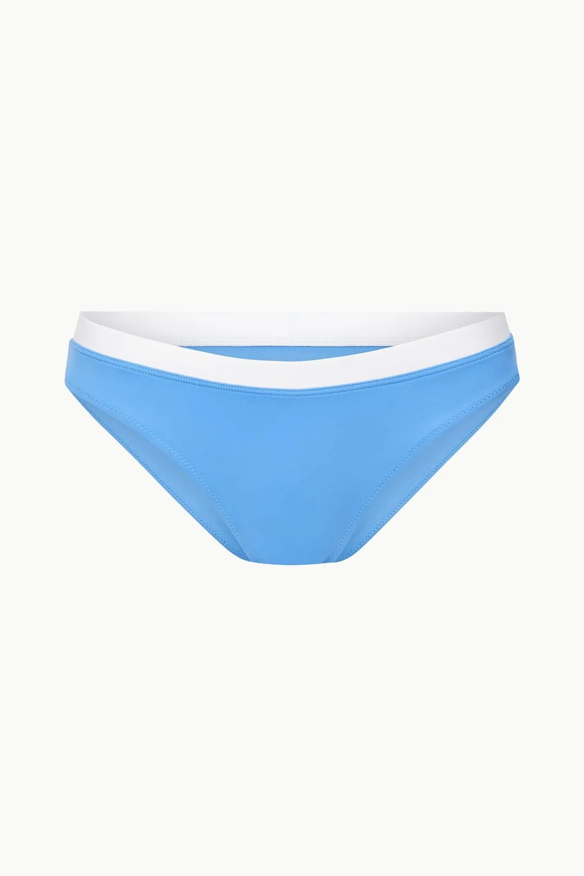 STAUD GEMMA BIKINI BOTTOM AZURE WHITE> Swim