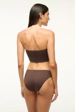 STAUD GEMMA BIKINI BOTTOM DARK CHOCOLATE><noscript><img width=