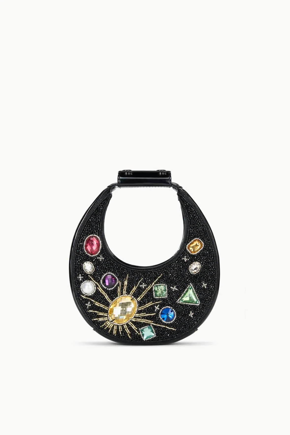 STAUD GOOD NIGHT MOON BLACK CELESTIAL> The Evening Edit|Clutches & Handhelds