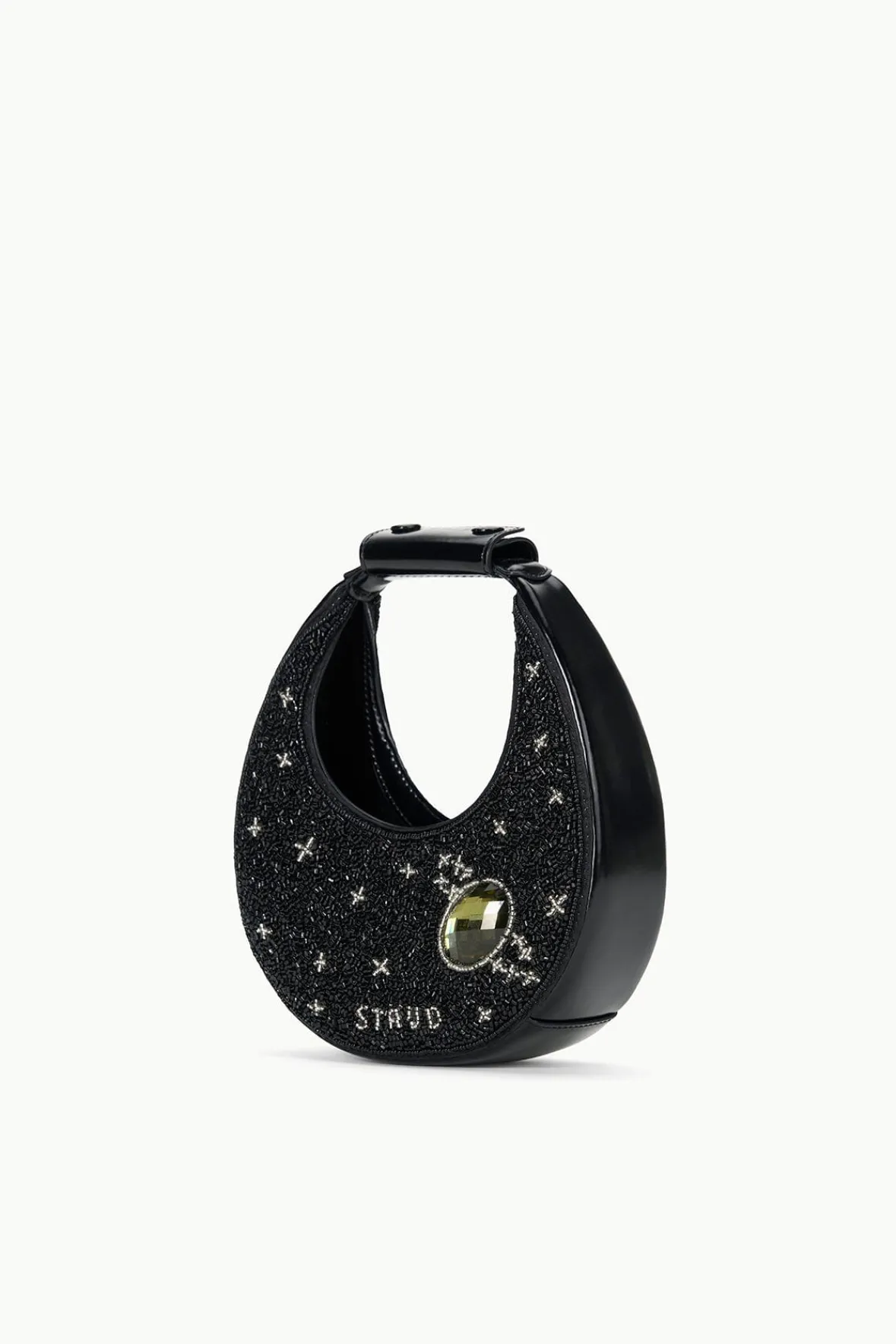 STAUD GOOD NIGHT MOON BLACK CELESTIAL> The Evening Edit|Clutches & Handhelds