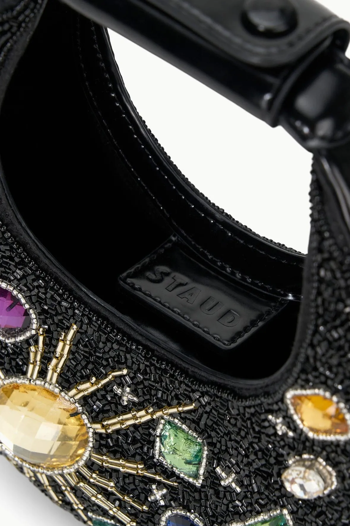 STAUD GOOD NIGHT MOON BLACK CELESTIAL> The Evening Edit|Clutches & Handhelds