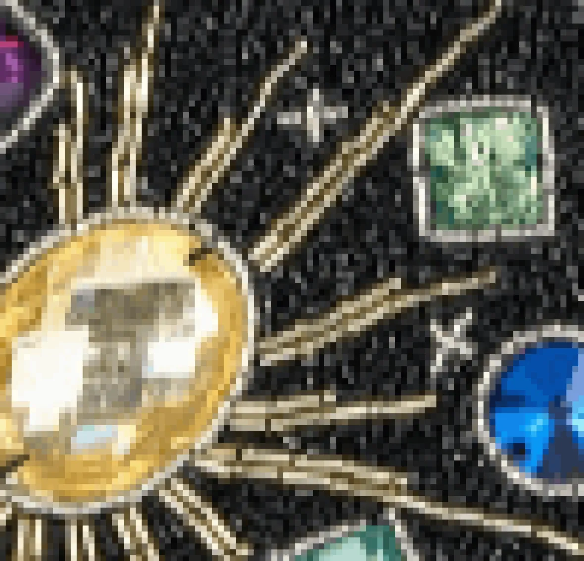 STAUD GOOD NIGHT MOON BLACK CELESTIAL> The Evening Edit|Clutches & Handhelds